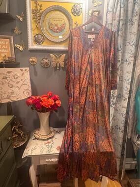 Vintage David Brown for IMAGNIN California Paisley Maxi Dress – Small